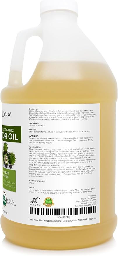velona USDA Certified Organic Castor Oil - Image 3