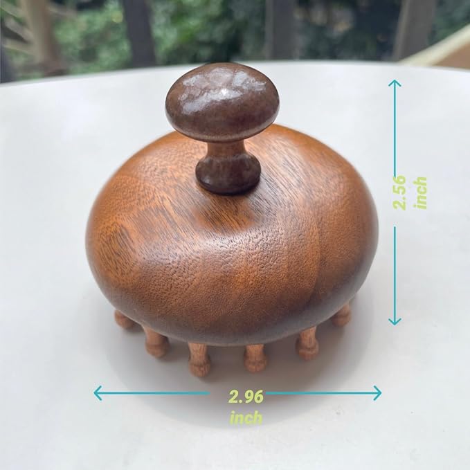 Wooden Scalp Massager｜Bamboo Brush - Image 6