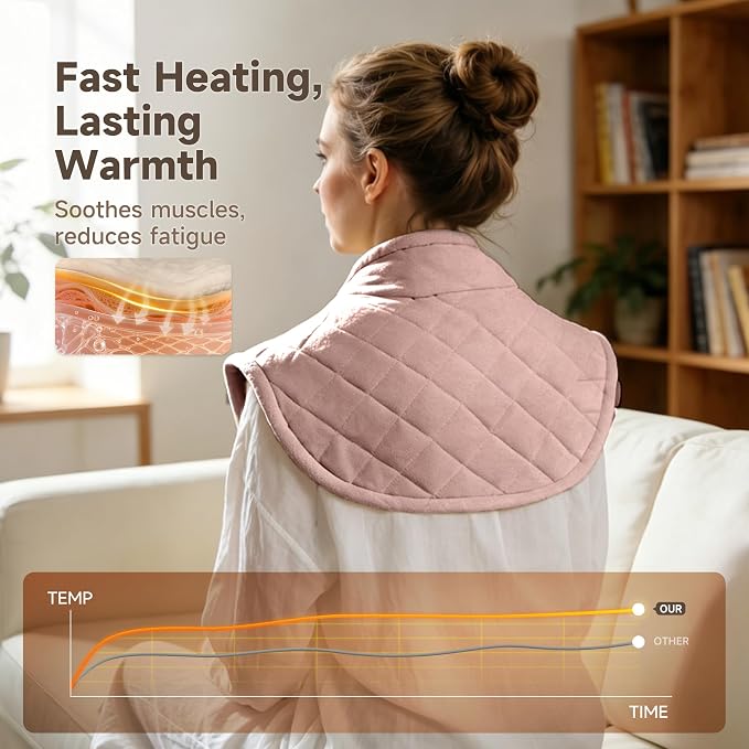 GOTCOZY Heating pad for Neck and Shoulders Pain Relief-Heat Wrap pad - Image 3