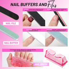 FANDAMEI Nail Buffers and Files, Nail Care Kit, Nail Cuticle Tools Set - Image 5