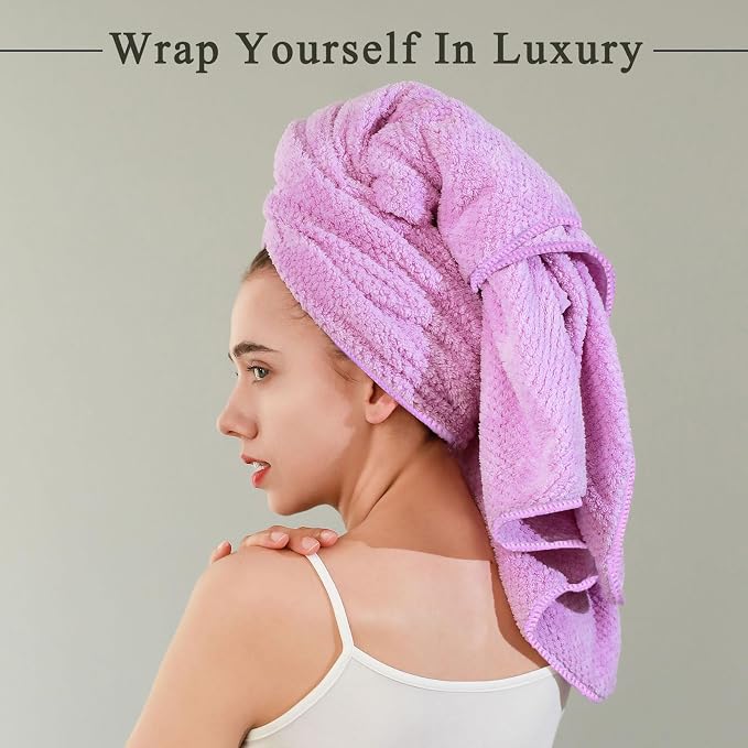 2 Pack Bath Towel Set, Waffle Bath Towel Set, Super Soft Highly Absorbent - Image 9