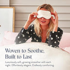 Brooklinen Silk Eye Mask for Sleeping – Ivory, 100% Mulberry Silk Sleep Mask - Image 6