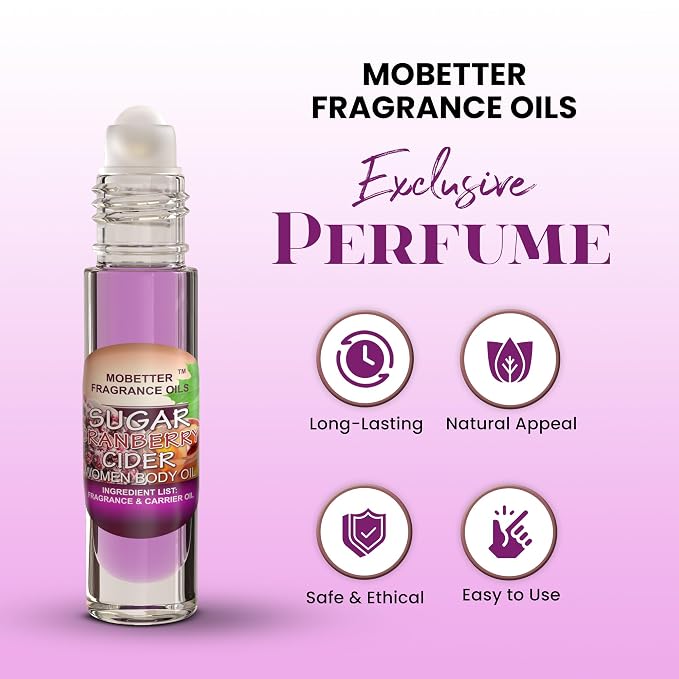 MOBETTER FRAGRANCE OILS Sugar Cranberry Cider Perfume Women Body Oil - Image 2