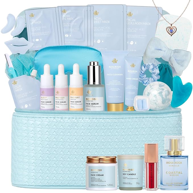 33 Pcs Mother's Day Gift, Hydrating Skin Care Set by RAROSAACCA