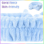 WILLBOND 48 Pieces Spa Headband Bulk Skincare Headbands Face Wash Makeup - Image 3