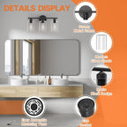 Espird Bathroom Vanity Light Fixtures Matte Black Bathroom Lighting Fixture - Image 5