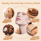 2PCS Meridian Massage Brush, Gua Sha Tool, Body Massage Brush, Wood Therapy - Image 5