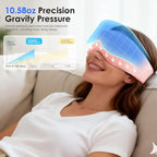 Weighted Eye Mask for Sleeping, Soft Minky Sleep Mask for Side Sleeper - Image 2