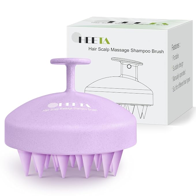 HEETA Scalp Scrubber Shampoo Brush, Scalp Massager Tool by HEETA