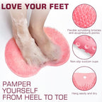Shower Foot Scrubber Mat Back Washer Back Exfoliating Bath Wash Pad Wall - Image 2
