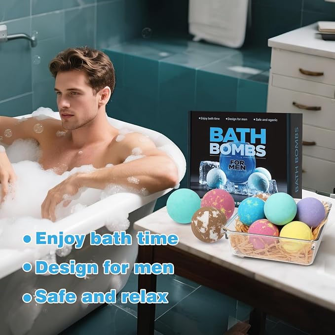 Bath Bombs for Men and Women, Gifts Set for Women & Men - Image 8