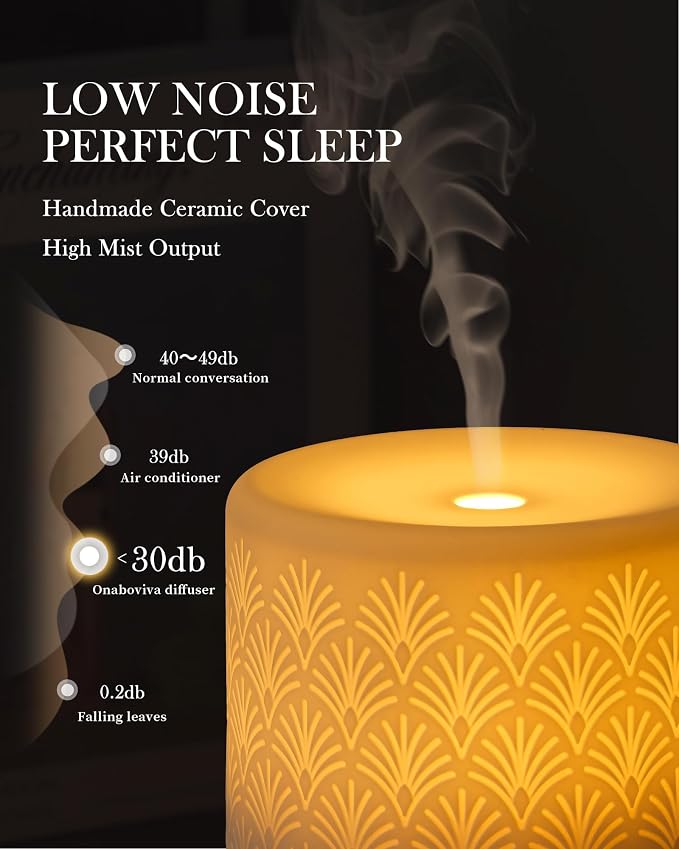 Essential Oil Diffuser - 280ml Ceramic Diffuser - Image 3