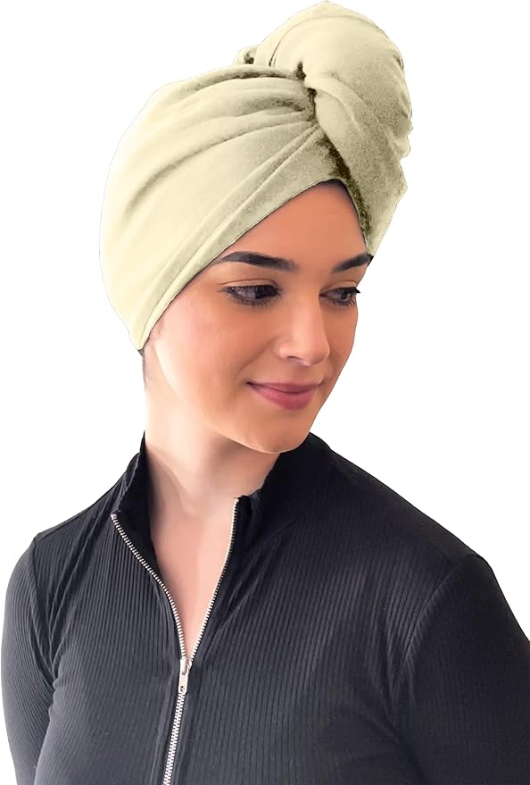 Elizabeth Roberts 100% Cotton T Shirt Hair Towel Wrap Plopping Essential Turban - Image 2
