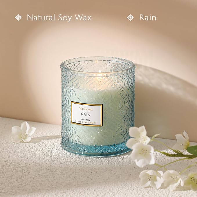 Rain Summer Scented Candles, 19oz Aromatherapy Candles Gifts - Image 3