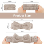 CIEHER 12 PCS Makeup Headband for Women Wrist Washband Scrunchies Cuffs for - Image 3