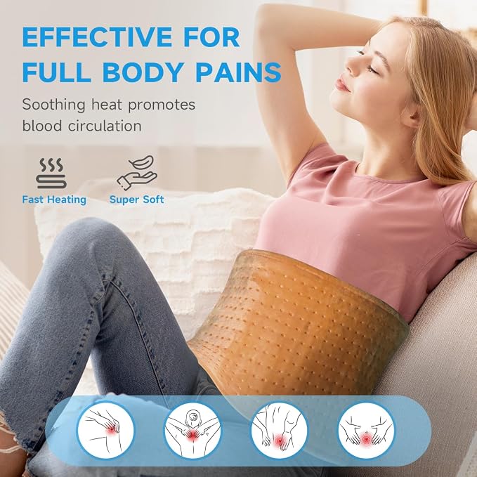 GOTCOZY Heating Pad for Back Pain Relief & Cramps, Electric Heating Pads for - Image 4