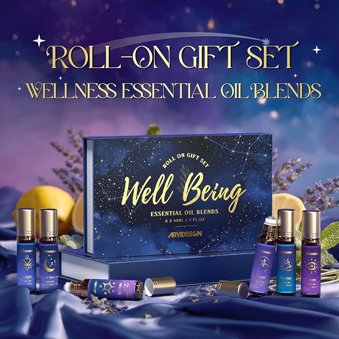 ARVIDSSON Essential Oils Roll On Set, Natural Self Care Essential Oil Blends - Image 2