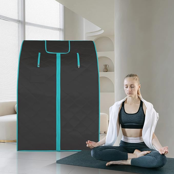 Smartmak Far Infrared Sauna, Full Body One Person Portable SPA Set - Image 6