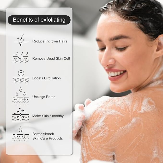Exfoliating Glove, Korean Exfoliating Mitt Body Scrubber, Viscose Fiber Bath - Image 3