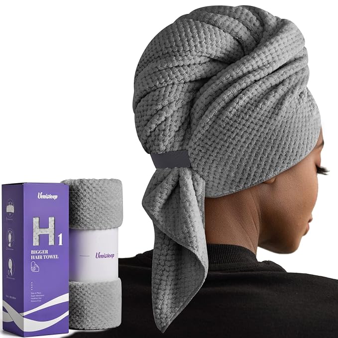 Umisleep Extra Large Microfiber Hair Towel by Umisleep