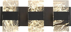 Modern LED Bathroom Light Fixtures Dimmable 3-Light Black Vanity Light - Image 9