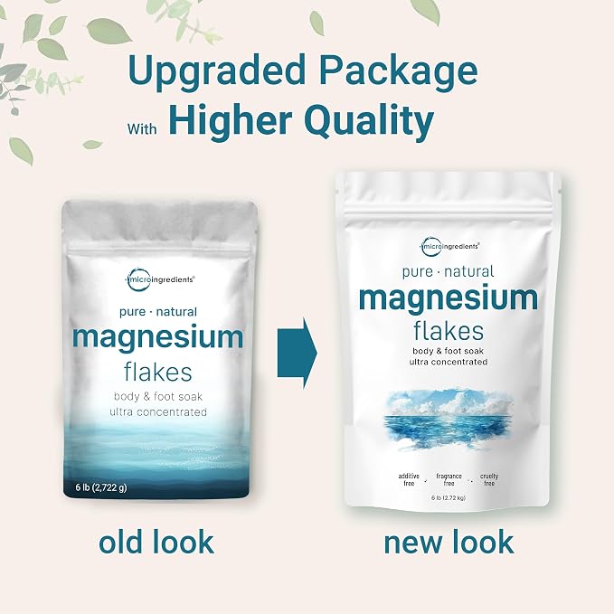 Micro Ingredients Magnesium Flakes, 6lbs | Great Alternative to Epsom Salt - Image 3