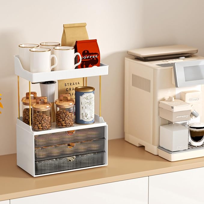 StorBin Strong 3 Drawers Bathroom Counter Organizer, 5 Tier Makeup Organizer - Image 4