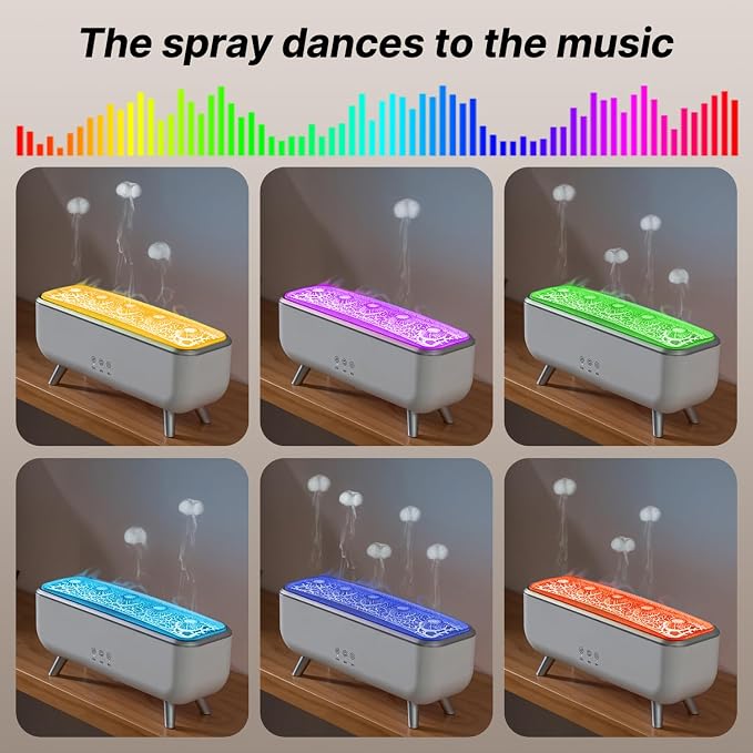 Jellyfish Diffuser Humidifier, Essential Aromatherapy 300ML Ultrasonic Diffuser - Image 3