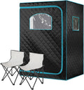 Full Size Infrared Sauna for Home, 2 Person Large Space Personal Home Sauna for by AURGOD