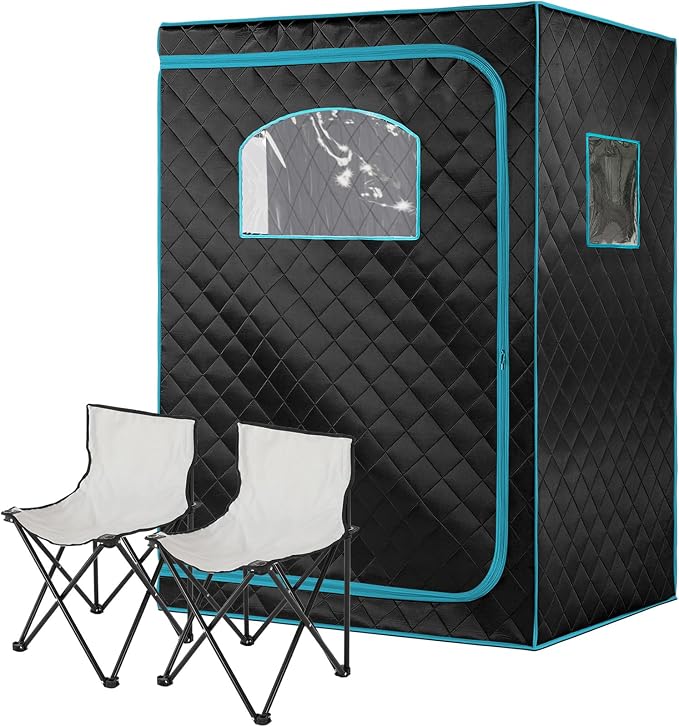 Full Size Infrared Sauna for Home, 2 Person Large Space Personal Home Sauna for by AURGOD