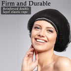 100 Pcs Disposable Nonwoven Bouffant Caps 21 Inch Hair Net Elastic Cap Hair - Image 5