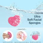 50-Count Facial Sponges Compressed, 100% Natural Cellulose Face Sponge - Image 5