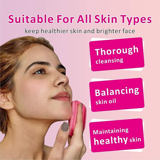Silicone Face Scrubber, 2 Pack Face Scrubber - Image 3