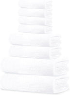 Tens Towels Pack of 8 Towels Set, 2 Extra Large Bath, 2 Hand, 4 Washcloths by TensTowels
