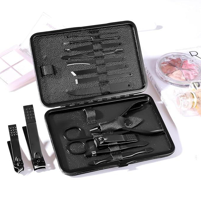 Manicure Pedicure Kit Nail Clippers Set Fingernails & Toenails Vibrissac - Image 6