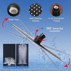NearMoon Filtered Rain Shower Head, High Pressure 8″Square, and 5 settings - Image 4