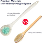BEDELITE Back Scrubber for Shower, Soft Bath Brush Long Handle for Men & Women - Image 2
