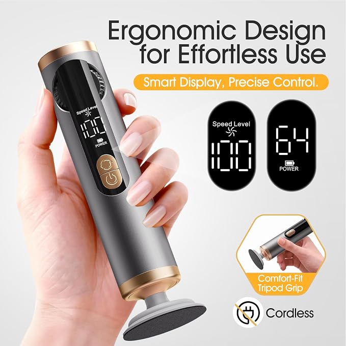 Electric Callus Remover for Feet, Rechargeable Pedicure Tools for Feet - Image 3