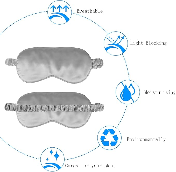 1 Pack Sleep Mask, Silk Eye Mask - Image 4