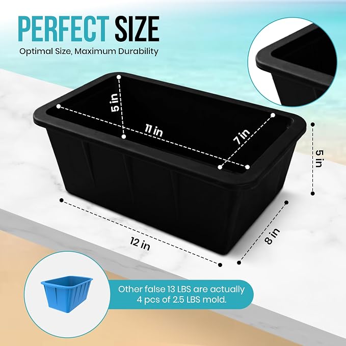 Extra Large Ice Block Mold – 13 lbs Silicone Ice Brick Maker - Image 7