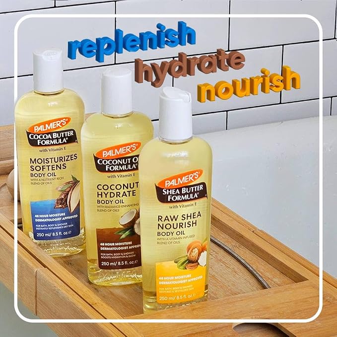 Palmer's Body Oil Variety Pack, Cocoa Butter, and Shea, Dermatologist Approved - Image 5