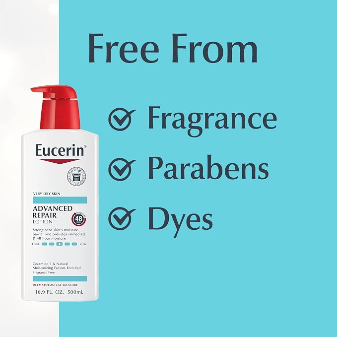 Eucerin Advanced Repair Unscented Body Lotion - Image 3