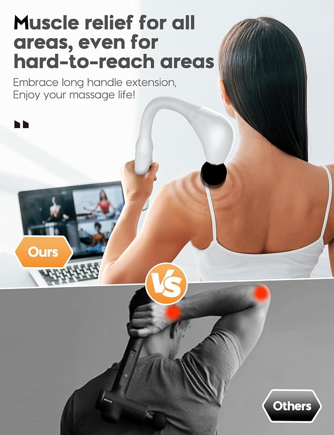 FVZ White Percussion Massage Gun - Image 2
