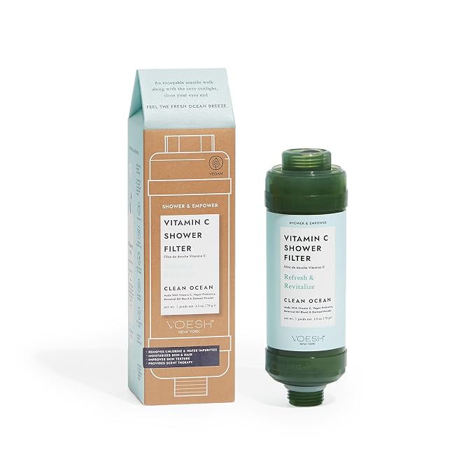 VOESH Vitamin C Shower Filter, Clean Ocean, Shower Aromatherapy, Water Purifier by VOESHNewYork