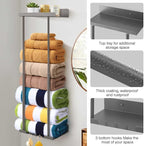 Hommtina Bathroom Towel Storage Black Towel Holder Bathroom Decor Aesthetic - Image 3