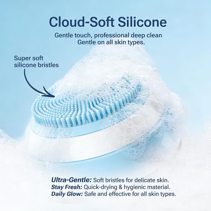 Electric Face Scrubber & Silicone Facial Cleansing Brush - Image 3