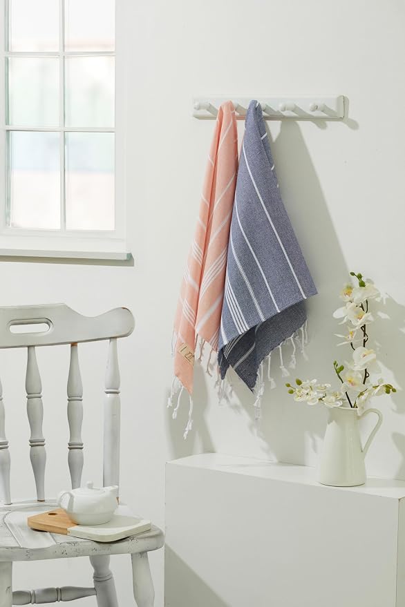 Hand Towels - Set of 2, Decorative Peshtemal Cotton Hand Towels - Image 7