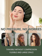 Years calm Shower Caps for Women Reusable Waterproof, Double Layer Waterproof - Image 7