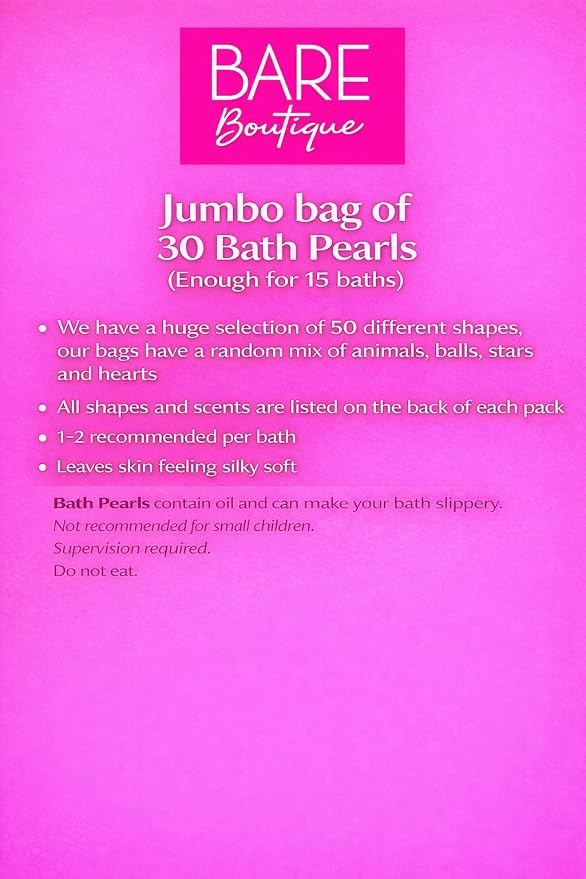 Retro Bath Beads Jumbo Pack of 30. Various Shapes and Scents. Animals, Pearls. - Image 3