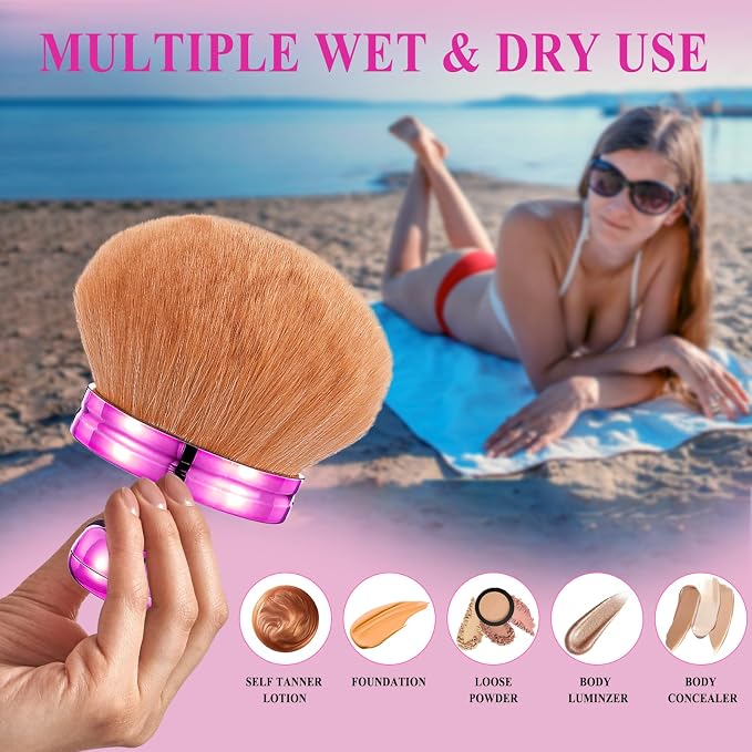 Extra Large Body Makeup Brush for Self Tanner, Kabuki Brush - Image 3